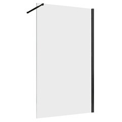 Изображение товара Душевая перегородка Abber Immer Offen черная 100х200 см стекло прозрачное 6 мм (AG61100B)