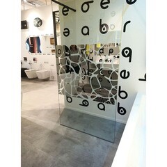 Душевая перегородка Abber Immer Offen черная 100х200 см стекло прозрачное 8 мм (AG68100BF8) - фото 4