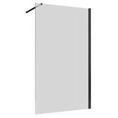 Изображение товара Душевая перегородка Abber Immer Offen черная 90х200 см стекло прозрачное 8 мм (AG61091R8)