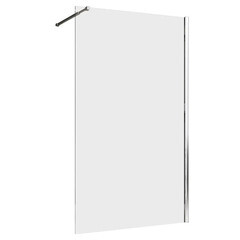 Изображение товара Душевая перегородка Abber Immer Offen хром 100х200 см стекло прозрачное 6 мм (AG61100)