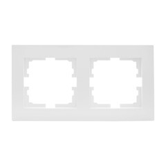 Рамка Lezard Vesna двухместная белая (742-0200-147) - фото 1