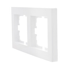Рамка Lezard Vesna двухместная белая (742-0200-147) - фото 4