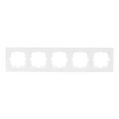 Изображение товара Рамка Lezard Vesna пятиместная белая (742-0200-150)