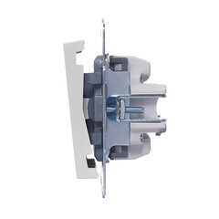 Выключатель Lezard Vesna одноклавишный встраиваемый белый (742-0288-100) - фото 8