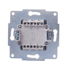 Выключатель Lezard Vesna одноклавишный встраиваемый белый (742-0288-100) - фото 5