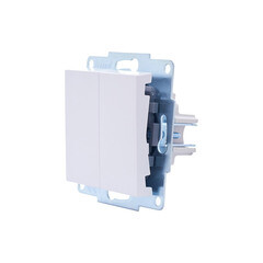 Выключатель Lezard Vesna двухклавишный встраиваемый белый (742-0288-101) - фото 10