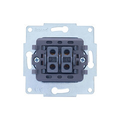 Выключатель Lezard Vesna двухклавишный встраиваемый белый (742-0288-101) - фото 7