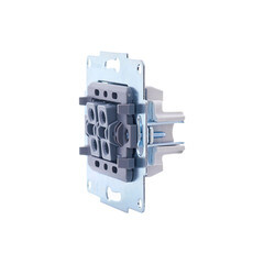 Выключатель Lezard Vesna двухклавишный встраиваемый белый (742-0288-101) - фото 6