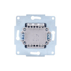 Выключатель Lezard Vesna двухклавишный встраиваемый белый (742-0288-101) - фото 5