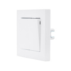 Выключатель Lezard Vesna двухклавишный встраиваемый белый (742-0288-101) - фото 2