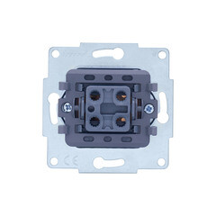 Выключатель Lezard Vesna одноклавишный встраиваемый белый проходной (742-0288-105) - фото 9