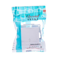 Выключатель Lezard Vesna одноклавишный встраиваемый белый проходной (742-0288-105) - фото 2