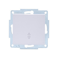 Выключатель Lezard Vesna одноклавишный встраиваемый белый проходной (742-0288-105) - фото 5