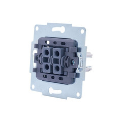 Выключатель Lezard Vesna двухклавишный встраиваемый белый проходной (742-0288-106) - фото 6