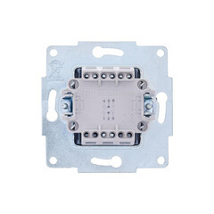 Выключатель Lezard Vesna двухклавишный встраиваемый белый проходной (742-0288-106) - фото 5