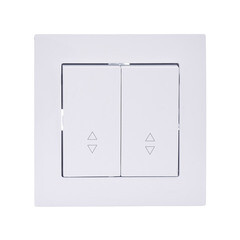 Выключатель Lezard Vesna двухклавишный встраиваемый белый проходной (742-0288-106) - фото 2