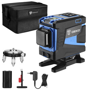 Уровень лазерный Deko LL12-HVR с аккумулятором (065-0202)