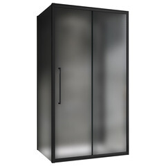 Изображение товара Душевой уголок Abber Schwarzer Diamant черный 160х100х195 см прямоугольник стекло матовое 6 мм (AG30160BMH-S100BM-S100BM)