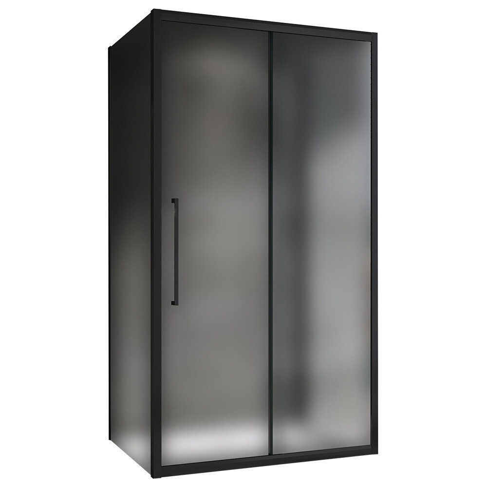 Изображение товара Душевой уголок Abber Schwarzer Diamant 160x80 см матовое стекло черный профиль