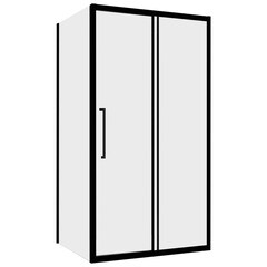 Изображение товара Душевой уголок Abber Schwarzer Diamant черный 170х50х195 см прямоугольник стекло прозрачное 6 мм (AG30170BH-S50B)