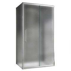 Изображение товара Душевой уголок Abber Schwarzer Diamant хром 170х75х195 см прямоугольник стекло матовое 6 мм (AG30170MH-S75M-S75M)