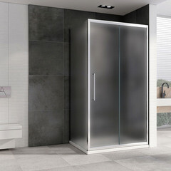 Душевой уголок Abber Schwarzer Diamant хром 110х70х195 см прямоугольник стекло матовое 6 мм (AG30110MH-S70M) - фото 5