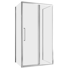 Изображение товара Душевой уголок Abber Schwarzer Diamant хром 170х60х195 см прямоугольник стекло прозрачное 6 мм (AG30170H-S60-S60)