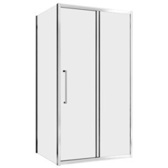 Изображение товара Душевой уголок Abber Schwarzer Diamant хром 140х85х195 см прямоугольник стекло прозрачное 6 мм (AG30140H-S85)