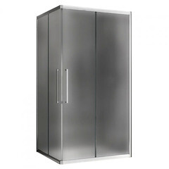 Изображение товара Душевой уголок Abber Schwarzer Diamant хром 120х80х195 см прямоугольник стекло матовое 6 мм (AG02128MH)