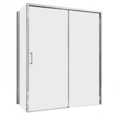 Изображение товара Душевой уголок Abber Komfort хром 120х90х200 см прямоугольник стекло прозрачное 8 мм (AG93120-S92)