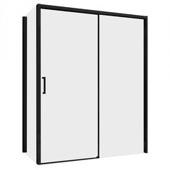 Изображение товара Душевой уголок Abber Komfort черный 170х90х200 см прямоугольник стекло прозрачное 8 мм (AG93170B-S92B)