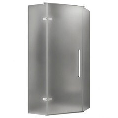 Изображение товара Душевой уголок Abber Ewiges Wasser хром 90х90х195 см пятиугольник стекло матовое 6 мм (AG05090M)