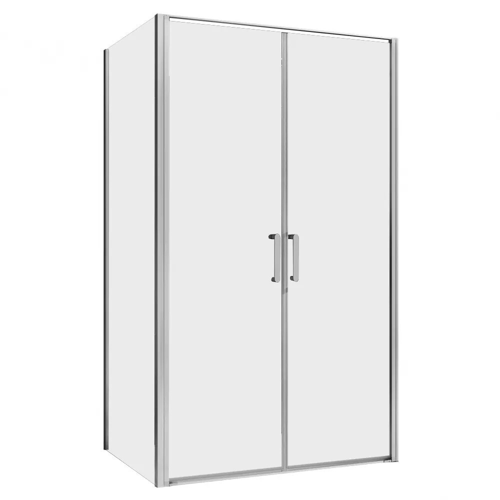 Изображение товара Душевой уголок Abber Sonnenstrand 100x80 см с распашными дверями и хром профилем