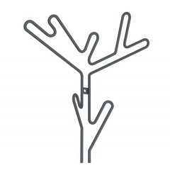 Вешалка настенная металлическая 9 крючков антрацит Sheffilton SHT-WH37 - фото 4