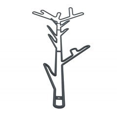 Вешалка настенная металлическая 9 крючков антрацит Sheffilton SHT-WH37 - фото 3