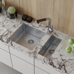 Мойка для кухни Iddis Edifice 44х44х20 см врезная с сифоном сталь (EDI44S0i77) - фото 3