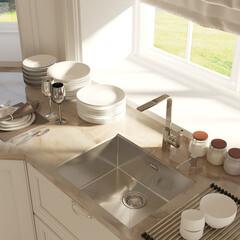 Мойка для кухни Iddis Edifice 54х44х20 см врезная с сифоном сталь (EDI54S0i77) - фото 4