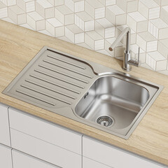 Мойка для кухни Iddis Strit 78х48х19 см врезная с крылом сталь (STR78SDi77) - фото 4