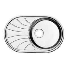 Изображение товара Мойка для кухни Iddis Suno d48х18 см врезная с крылом сталь (SUN77SDi77)