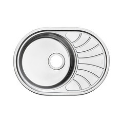 Изображение товара Мойка для кухни Iddis Suno d46х18 см врезная с крылом сталь (SUN65SDi77)
