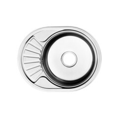 Изображение товара Мойка для кухни Iddis Suno d47х18 см врезная с крылом сталь (SUN60SDi77)