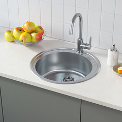 Мойка для кухни Iddis Suno d49х18 см врезная сталь (SUN49S0i77) - фото 4