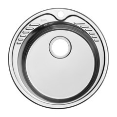 Изображение товара Мойка для кухни Iddis Suno d51х18 см врезная сталь (SUN51S0i77)