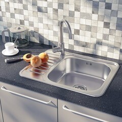 Мойка для кухни Iddis Basic 65х50х16,5 см врезная правая с крылом сталь (BAS65SRi77) - фото 5