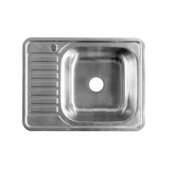 Изображение товара Мойка для кухни Iddis Basic 65х50х16,5 см врезная правая с крылом сталь (BAS65SRi77)