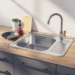 Мойка для кухни Iddis Basic 65х50х16,5 см врезная левая с крылом сталь (BAS65SLi77) - фото 2