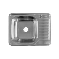 Мойка для кухни Iddis Basic 65х50х16,5 см врезная левая с крылом сталь (BAS65SLi77) - фото 1