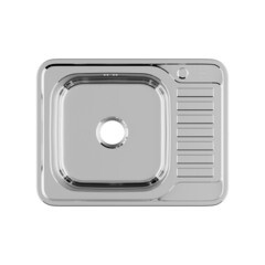 Изображение товара Мойка для кухни Iddis Basic 65х50х16,5 см врезная левая с крылом сталь (BAS65PLi77)