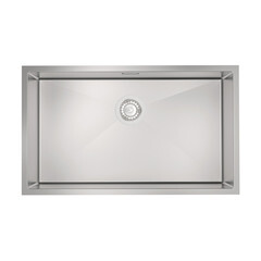 Мойка для кухни Iddis Edifice 74х44х20 см врезная с сифоном сталь (EDI74S0i77) - фото 1