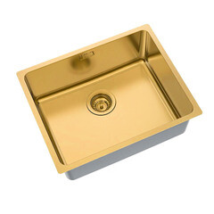 Мойка для кухни Iddis Edifice 54х44х20 см врезная с сифоном сталь золото (EDI54B0i77) - фото 6